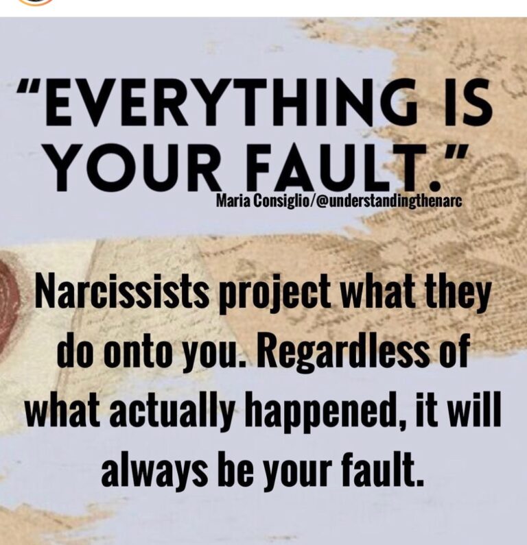 Narcissists-  Everything is your fault